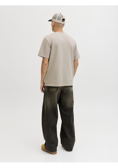 Jack & Jones Erkek Bisiklet Yaka Minimal Logo Baskili Tisört - Fusion - 12289936 Pure Cashmere