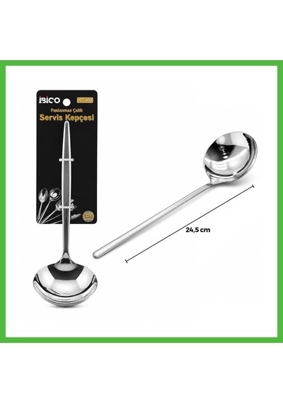 Vaveni Krom Metal Servis Kepçe 24.5 Cm Arz