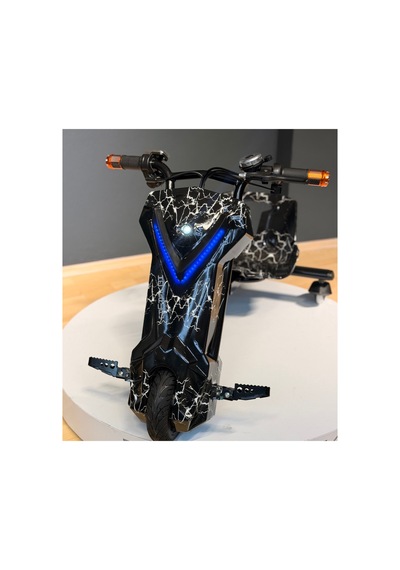 36v 350w Elektrikli Drift Scooter 3 Hızlı 25 Km/h 100 Kg Taşıma Kapasiteli Siyah Siyah
