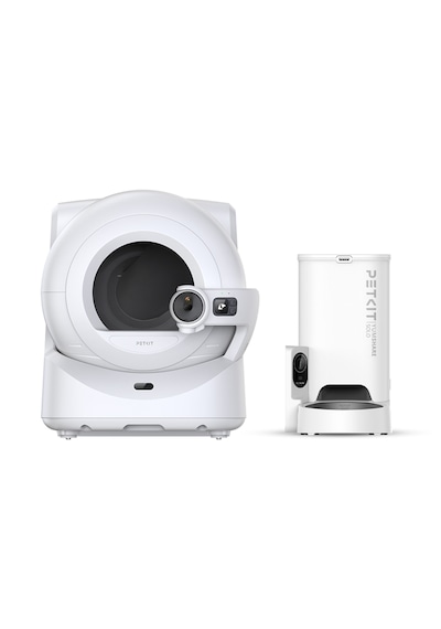 Purobot Ultra Akıllı Kedi Tuvaleti Ve Yumshare Solo Kameralı Akıllı Mama Kabı Paketi