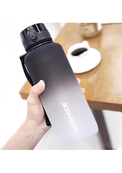 Uzspace Tritan Su Matarası 1500Ml Vgn3056 Siyah Beyaz