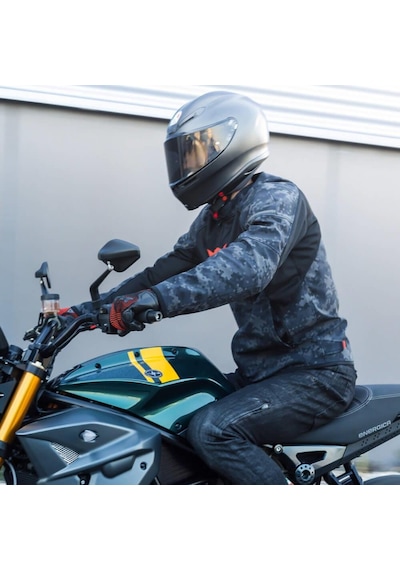 Dainese İgnite Camo Black Fluo Red Air Motosiklet Montu