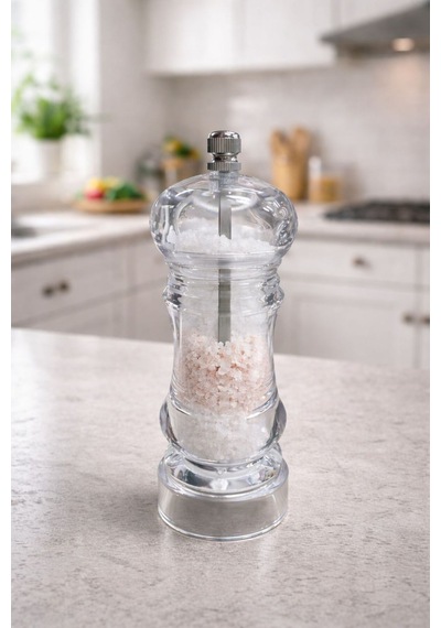 Gourmet Crystal Tuz Karabiber Değirmeni 18 Cm Beyaz