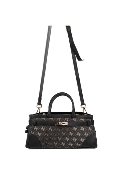 Silver Polo Sp1260 Kadın El Çantası Monogram Füme-siyah