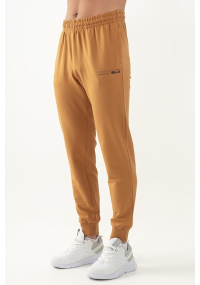Maraton Sportswear Comfort Erkek Ribana Paça Basic Karamel Eşofman Altı 21625-karamel Karamel