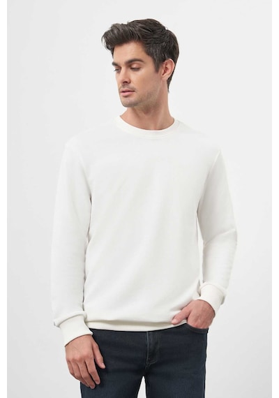 Morven Erkek Beyaz Basic Bisiklet Yaka Sweat-shirt 25ks063005600 Beyaz Beyaz