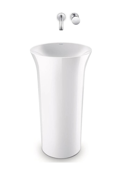 Duravit - Tulip Monoblok Lavabo 50 Cm Beyaz Duvardan Gidere Uygun - 2702500070- Beyaz