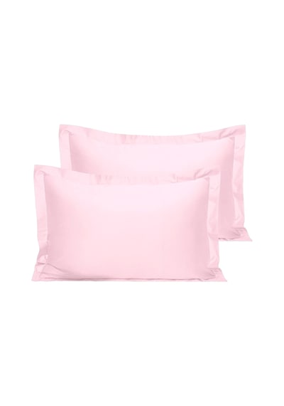 Maki Home Volanlı Süs Dikişli Açık Pembe 2 Adet 50x70 Yastık Kılıfı Acık Pembe