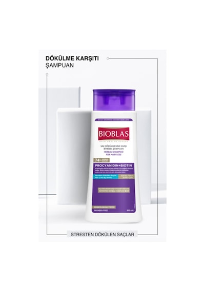 Bioblas Procyanidin Dökülen Saçlar Için Şampuanı 360 Ml X 2 Adet Tüm Saçlar