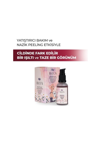 Glowfusion Aha-bha Serumu Peeling Etkili Cilt Serumu, Glikolik Asit, Hyaluronik Asit Ve Allantoin İçerikli, Vegan,