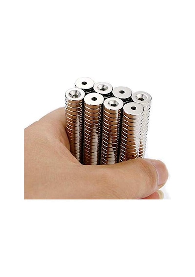 Neodyum Mıknatıs, 12Mm X 7-3,5 X 3Mm Havşa Delikli, Adet Seçmeli 5 Adet