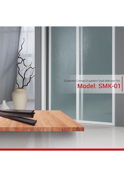 Ayrıntıshop Bella Duşakabin Contası Siyah Mıknatıs Fitili 180cm Lik 2 Adet Siyah
