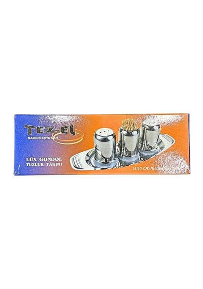 Küçük Metal Tuzluk Takımı Çok Renkli