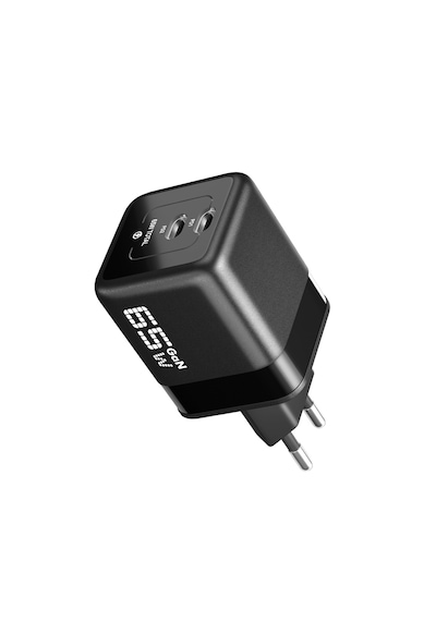 65w Laptop Ve Telefon Şarj Cihazı Usb-c 2 Pd Hızlı Akım Korumalı Gan Güç Adaptörü 65w Şarj Cihazı