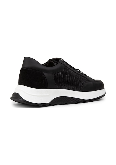 Deery Hakiki Deri Siyah Erkek Sneaker Ayakkabı - 01984Msyhe02 Siyah