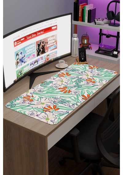 Kumaş Kaymaz Dikişli Kauçuk Oyuncu Mousepad V2 - 90x40 Xxl Gaming Mouse Pad Fare Altlığı