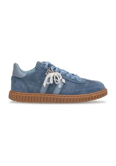 John Richardo 1187 Kadın Hakiki Deri Klasik Sneaker Lacivert