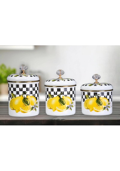 Lemon Emaye Baharatlık Seti ---