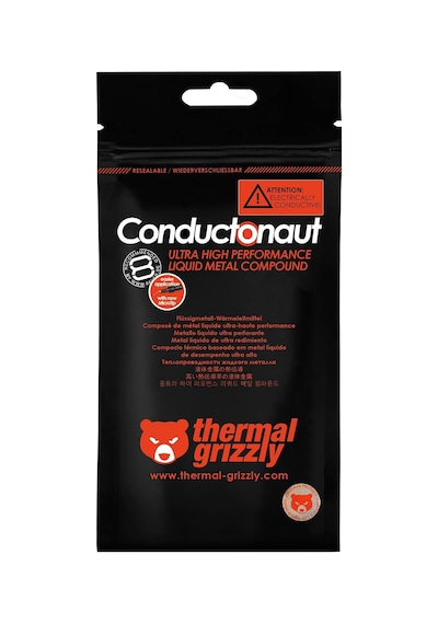 Conductonaut - Sıvı Metalden Yapılmış Alüminyum Termal İletken Macun Uygun Değil Büyük Soğutma Sistemleri Cpu, Gpu Yu Soğutmak İçin Sıvı Metal 5gram