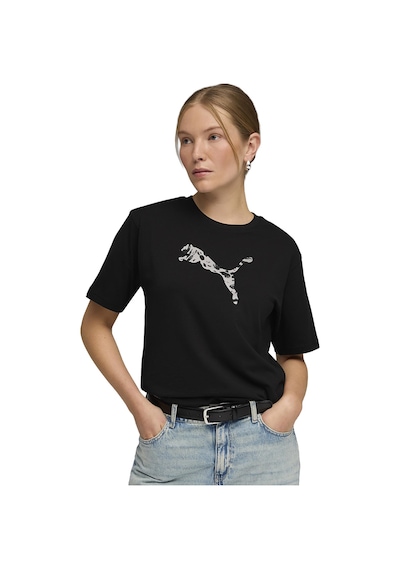 Puma Essential Graphic Animal Kadın Siyah Günlük Stil T-shirt 69182101