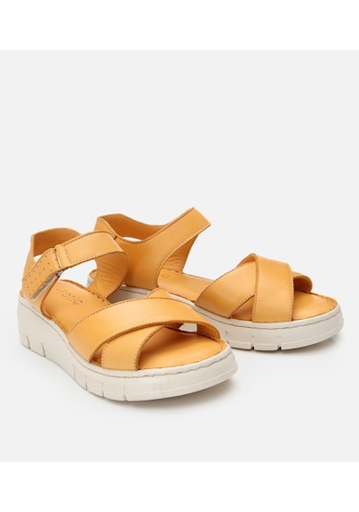 Hotiç Kadın Deri Sarı Ayarlanabilir Comfort Sandalet 01sah306860a350 Hardal-mustard Hardal Hotiç Kadın Deri Sarı Ayarlanabilir Comfort Sandalet 01sah306860a350 Hardal-mustard Hardal