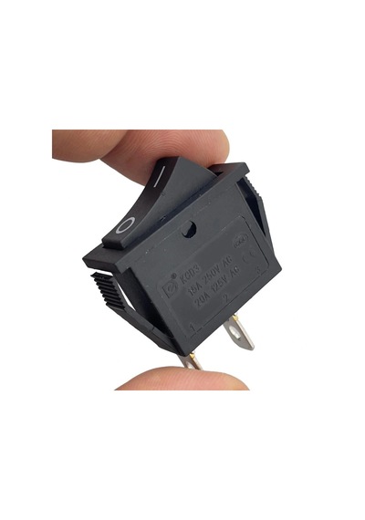 Ic-116 Dar Işıksız Yaylı Anahtar Off-mom 2p Siyah
