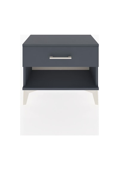 Arges Komodin Tek Çekmeceli 60x30x48 Antrasit-antrasit Antrasit