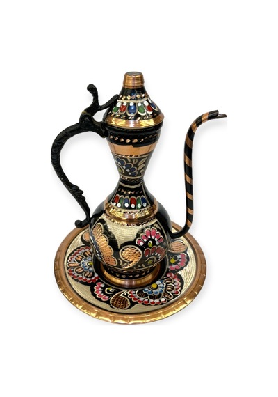 El İşlemesi Mineli Minyatür Leğenli İbrik