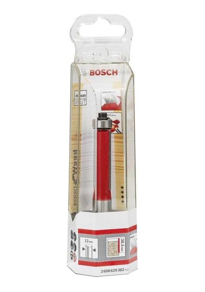 Bosch Expert Serisi Laminant İçin Çift Oluklu Sert Metal Altta Bilya Yataklı Freze Ucu 12 x 12.7 x 93.6 MM 2608629382