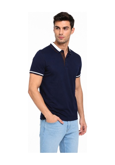 Baglan Erkek Polo Yaka Kısa Kollu Tişört Regular Kalıp T6096 Bgl-st05549 Lacivert