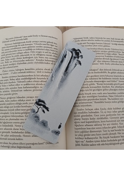 Kitap Ayracı - Şelale Ve Samuray