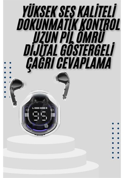 Zenvia 2025 Model Kablosuz Bluetooth Kulaklık Anc Enc Destekli Hifi Stereo Znv2026