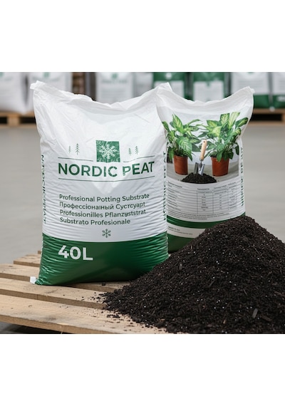 İthal Torf+organik Gübre+perlit Karışımı Nordic Peat 40 Litre İç&dıs Mekan Toprak 1
