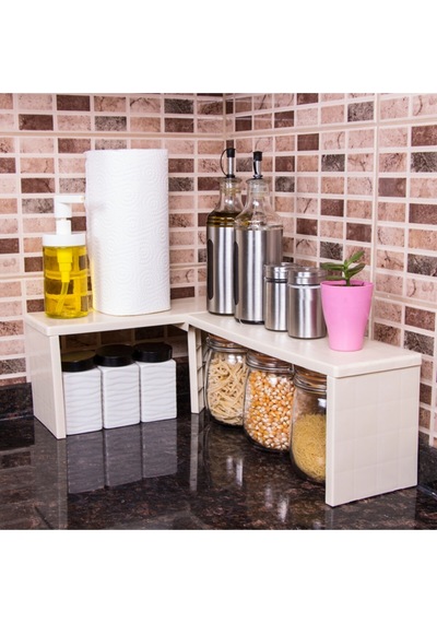 Raf Düzenleyici-2 Adet-Shelf Organizer Çok Renkli