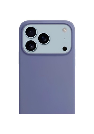 Apple Uyumlu iPhone 17 Pro Max Soft Touch Lansman Silikon Kılıf Lavanta Grisi