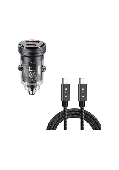 Pd Qc Mini Araç Şarj Cihazı Ve 2 Metre Hızlı Şarj Ve Kablosu L35 - Tct-02