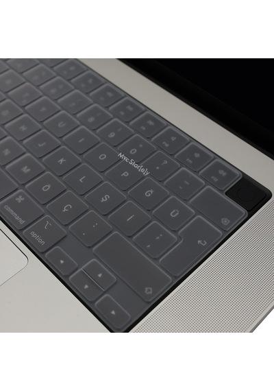 Macbook Uk İngilizce Klavye Koruyucu Iso Ters L Enter M1-m5 A2681 A3113 A3240 A3449 A2941 A3241 A2442 A2779 A2992 A2485 A2991 Keyboard Cover Touch Id Şeffaf