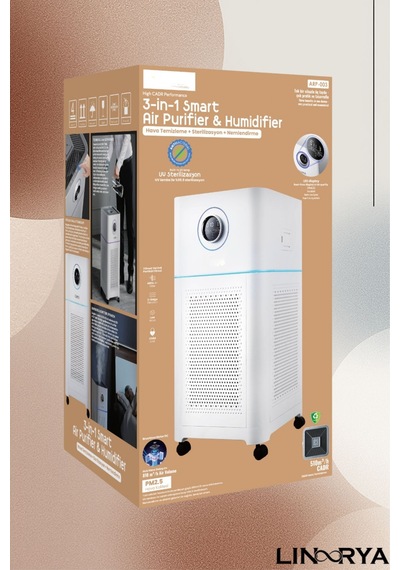 Arp-003 Akıllı Hava Temizleyici Ve Nemlendirici Uv-c Sterilizasyon & 610m³/h Cadr