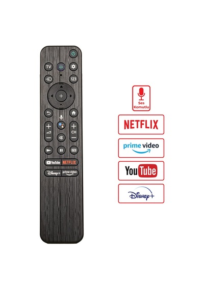 Huayu Sony Rmf-tx800u Youtube-netflix-disney-prime Video Tuşlu Lcd Led Tv Kumanda