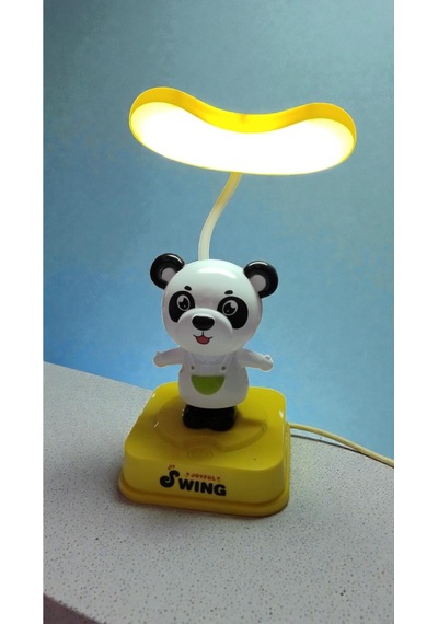 Panda Kendini Sallayan Model Masa Gece Lambası Boyut:20cm Çok Renkli