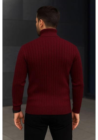 Erkek Fitilli Triko Kazak 2'li Set Bordo Siyah Regular Balıkcı Yaka Tam Boğazlı Triko Seti Modeli Kazak Çok Renkli Erkek Fitilli Triko Kazak 2'li Set Bordo Siyah Regular Balıkcı Yaka Tam Boğazlı Triko Seti Modeli Kazak Çok Renkli