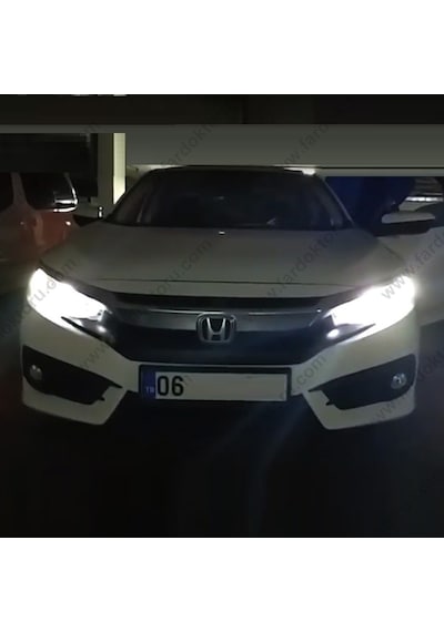 Honda Cıvıc Fc5 Led Uzun Far Ampulü Photon Mono 2Plus Hb3 9005