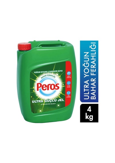 Peros Ultra Yoğun Çamaşır Suyu 4 Kg Bahar Ferahlığı 8'li Paket 8'li Set