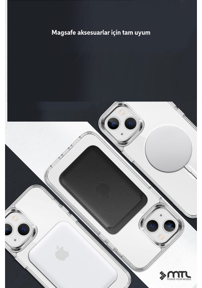 İphone 14 Plus Şeffaf Magsafe Kılıf Mtl Safe