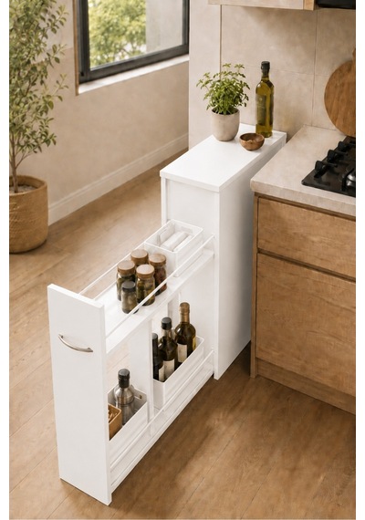 Yukon Sürgülü Banyo Dolabı Beyaz - Beyaz Yukon Sürgülü Banyo Dolabı Beyaz - Beyaz