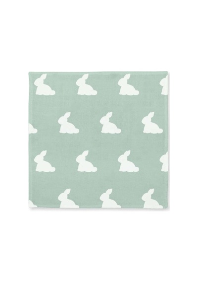 %100 Pamuk Müslin Bebek Omuz Bezi 5li - Mono Lapin Matcha Green Omzbez-05l-000mhg
