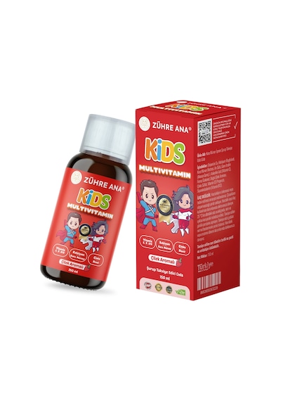 Zühre Ana Kids Multivitamin Şurup Çilekli 150 ML