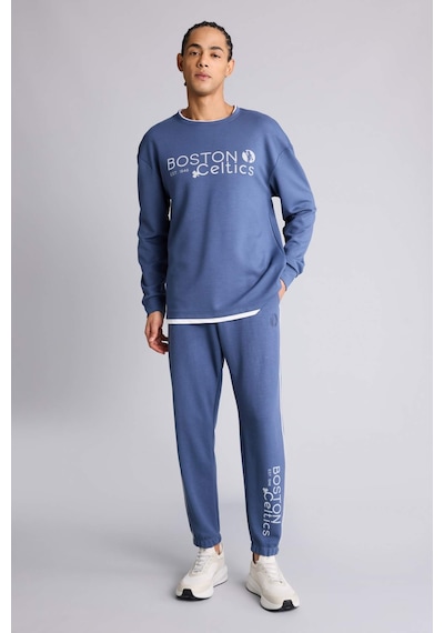 Defacto Nba Boston Celtıcs Standart Fıt Skuba Dalgıç Kumaş Jogger F6980ax26spın271 İndigo-ın271
