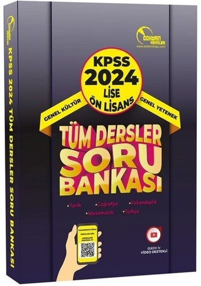2024 Kpss Lise Önlisans Tüm Dersler Tek Kitap Soru Bankası / K...