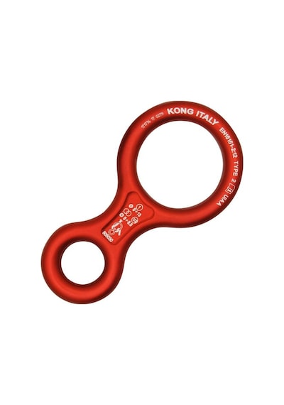 Kong 8 Classic Descender Sekizli İndirici İniş Aleti En 15151-2 Uıaa Onaylı Red Kırmızı